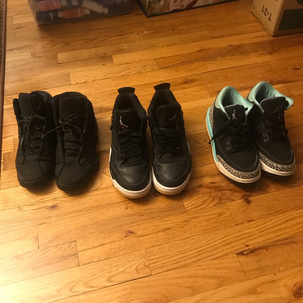 Jordan retro 3,4 and 13 bundle